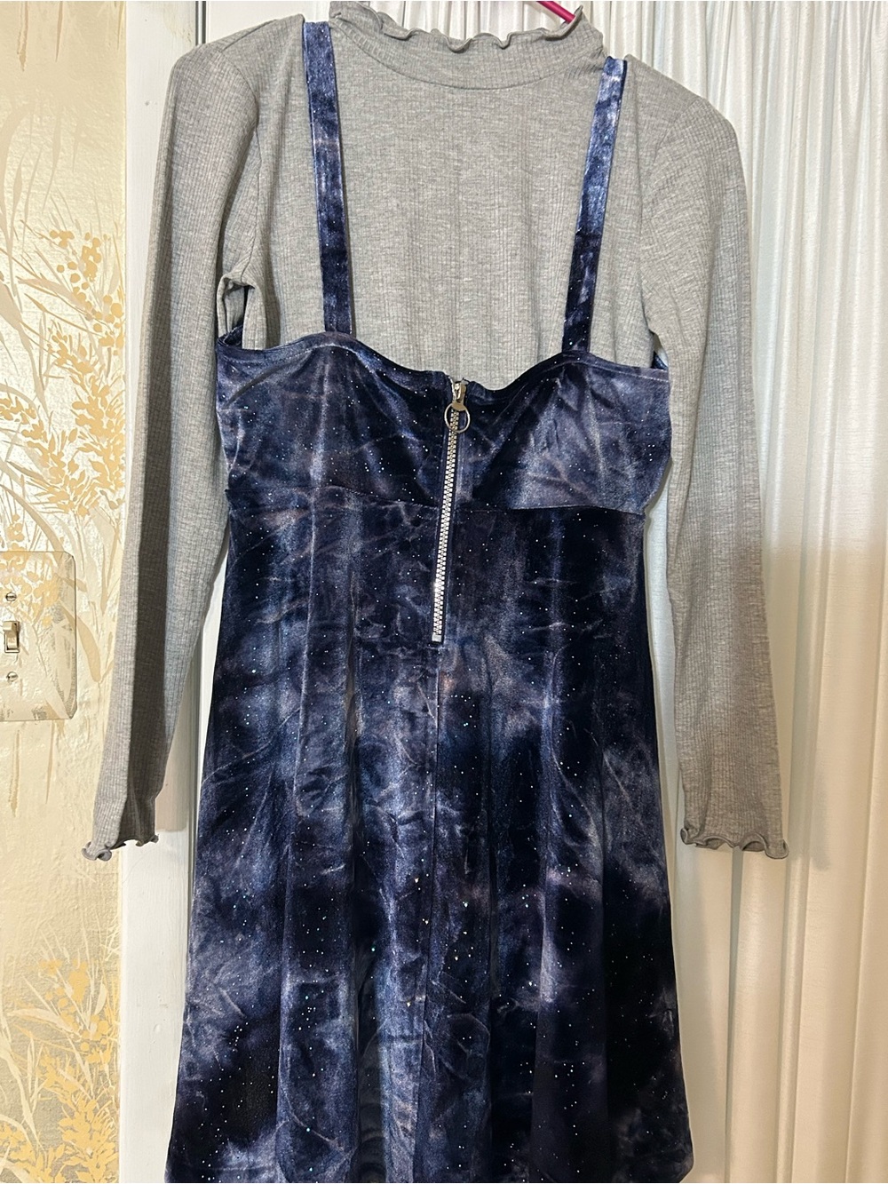 NWOT - Girls velvet dress with top